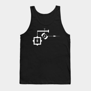 Geometric Tooniefied Design 1 (Dark) Tank Top